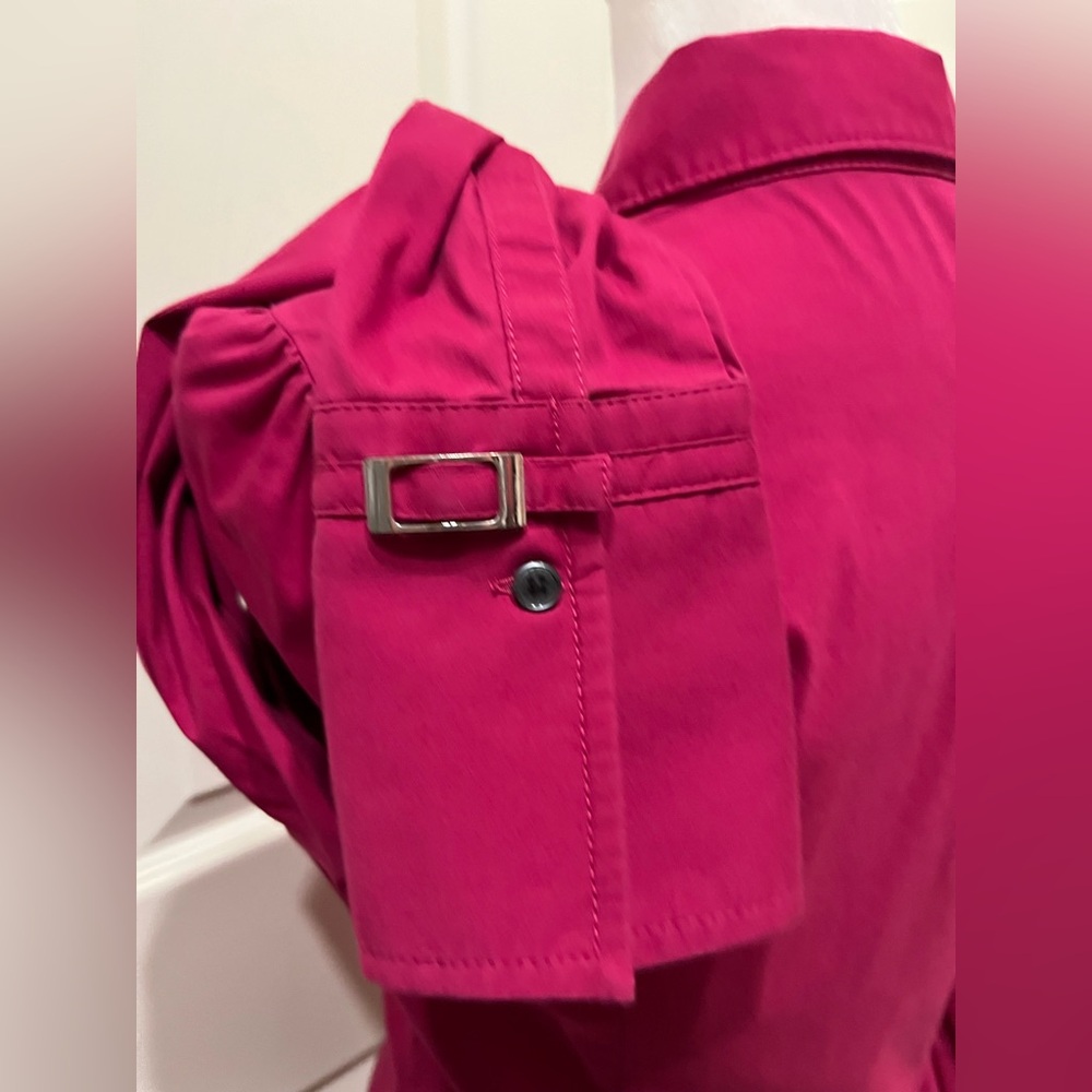 Express Fuchsia Button-Down Shirt - Picture 4 of 5